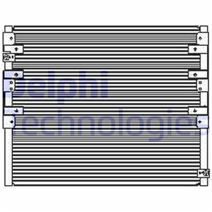 DELPHI TSP0225449 - A/C condenser fits: TOYOTA LAND CRUISER, LAND CRUISER 90 2.7/3.0D/3.4 05.93-12.02