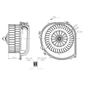 NRF 34282 Air blower fits: MERCEDES S (C140), S (C215), S (W140), S (W220) 