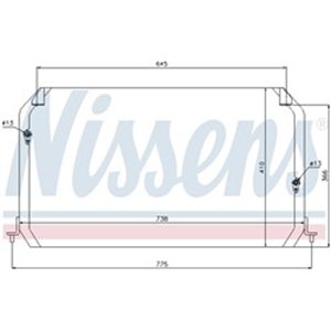 NISSENS 94026 - A C condenser fits  LEXUS - Top1autovaruosad