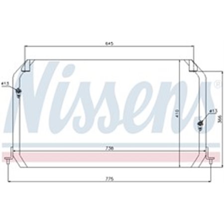 94026 Condenser, air conditioning NISSENS