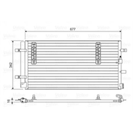 VALEO 814419 - A/C condenser (with dryer) fits: AUDI A4 ALLROAD B8, A4 B8, A5, Q5 1.8-4.2 06.07-05.17