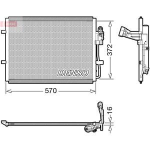 DCN44016 Kliimasüsteemi soojusvaheti (kuivatiga) sobib: MAZDA 3, 5 1.6D 12