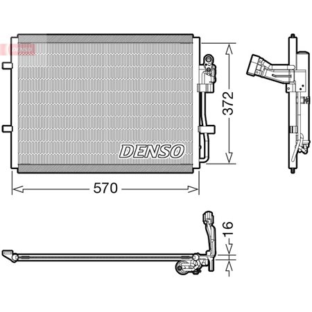 DCN44016 Kondensaator,kliimaseade DENSO