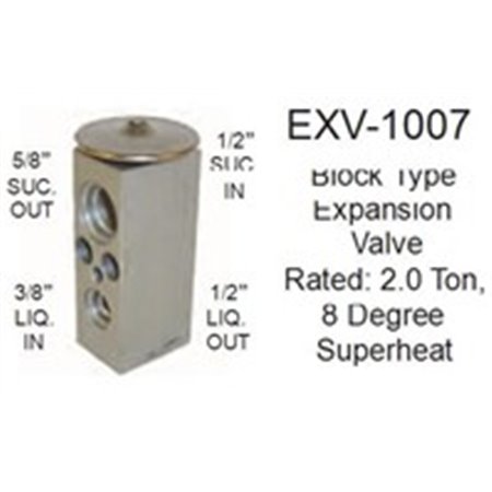 SUNAIR EXV-1007 - Air conditioning valve fits: CASE NEW HOLLAND