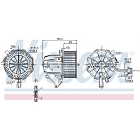 87075 Вентилятор салона NISSENS