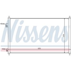NISSENS 94771 - A/C condenser fits: HONDA CIVIC VII 1.4/1.6/1.7 12.00-12.05