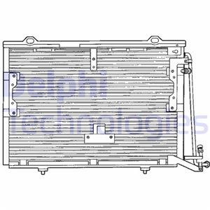 TSP0225193 Lauhdutin, ilmastointi DELPHI - Top1autovaruosad