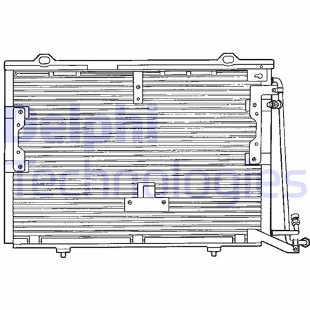 TSP0225193 Condenser, air conditioning DELPHI