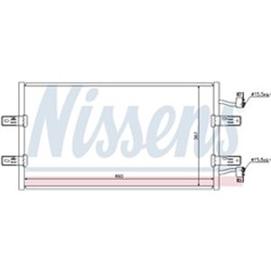 NISSENS 940119 - A/C condenser fits: NISSAN PRIMASTAR; OPEL VIVARO A; RENAULT TRAFIC II 2.0D/2.5D 01.06-