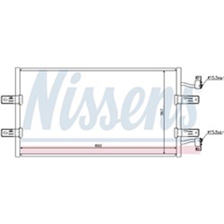 NIS 940119 Радиатор кондиционера NISSENS 