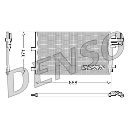 DCN10007 Condenser, air conditioning DENSO