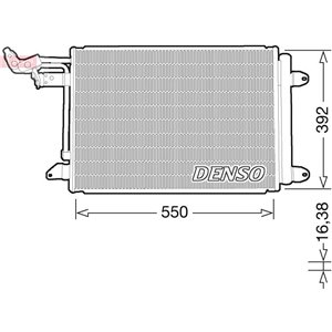 DENSO DCN32002 - A/C condenser (with dryer) fits: AUDI A3, TT; NISSAN INTERSTAR; SEAT ALTEA, ALTEA XL, IBIZA IV, IBIZA IV SC, LE