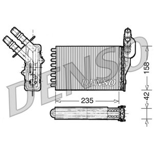 DRR23001 Värmeväxlare, invändig uppvärmning DENSO - Top1autovaruosad