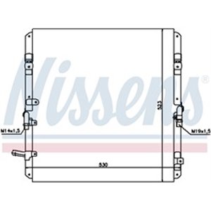 NISSENS 94053 - A/C condenser fits: TOYOTA LAND CRUISER 100 4.2D/4.7 01.98-08.07