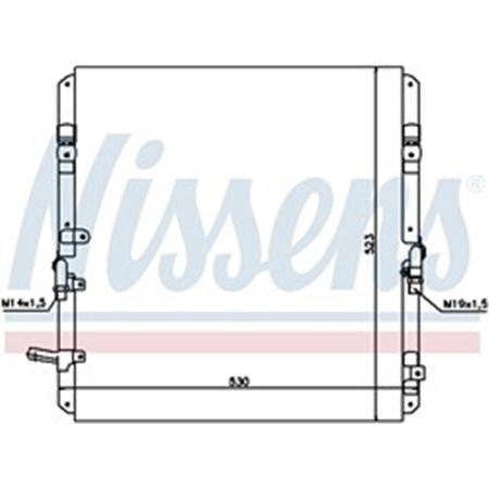 94053 Condenser, air conditioning NISSENS