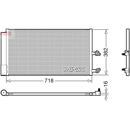 DCN33014 Condenser, air conditioning DENSO