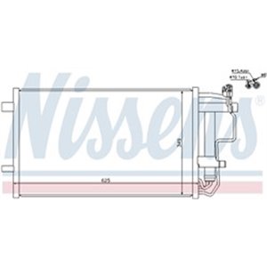 NISSENS 940149 - A/C condenser (with dryer) fits: MAZDA 3 1.6-2.3 12.08-09.14