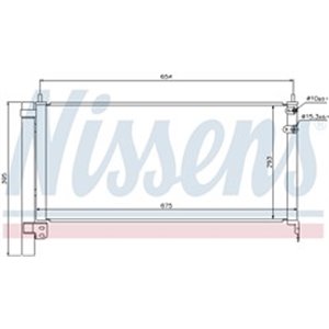 NISSENS 940175 - A/C condenser (with dryer) fits: LEXUS CT; TOYOTA AURIS, PRIUS 1.8H 06.08-