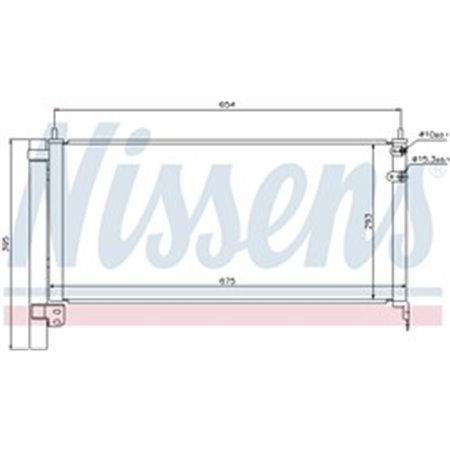 940175 Condenser, air conditioning NISSENS