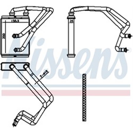 NIS 707174 Kütteseade sobib: NISSAN X TRAIL I 2.0/2.2D/2.5 06.01 01.13