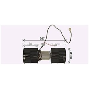 AVA COOLING FD8652 - Air blower fits: FORD ESCORT CLASSIC, ESCORT V, ESCORT V EXPRESS, ESCORT VI, ORION III 1.3-2.0 07.90-06.01