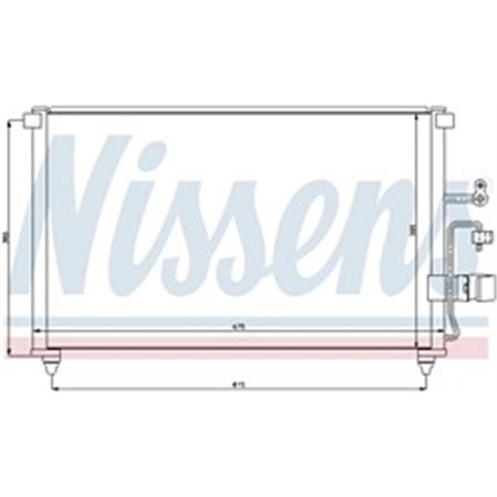 94639 Condenser, air conditioning NISSENS