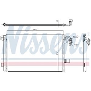 940345 Конденсатор, кондиционер NISSENS - Top1autovaruosad