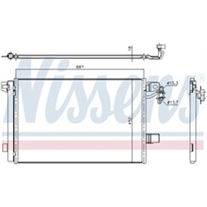NISSENS 940345 - A C condenser  with drye - Top1autovaruosad