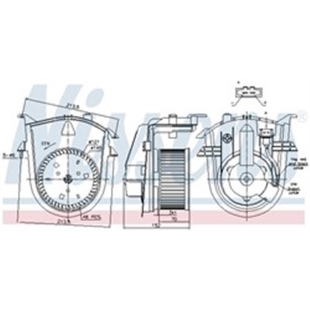 87176 Interior Blower NISSENS