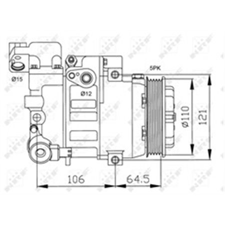 32175 Compressor, air conditioning NRF