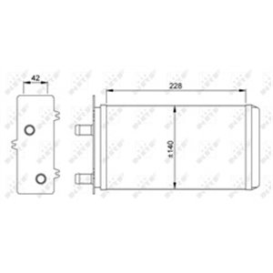 NRF 53214 - Heater fits: LANCIA Y10 1.0/1.1/1.3 03.85-12.95