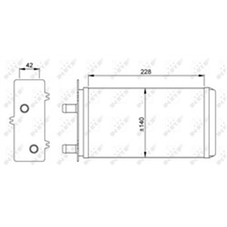 NRF 53214 - Heater fits: LANCIA Y10 1.0/1.1/1.3 03.85-12.95