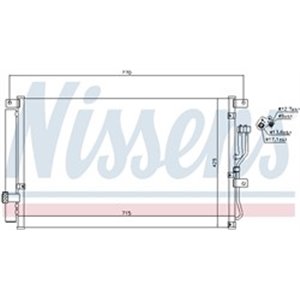 NISSENS 940211 - A/C condenser (with dryer) fits: HYUNDAI IX55 3.0D 09.08-12.12