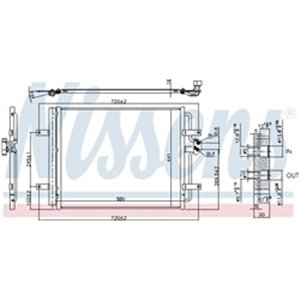 NISSENS 940584 - A C kondensor  med torkt - Top1autovaruosad