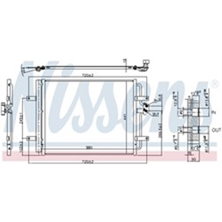 940584 Condenser, air conditioning NISSENS