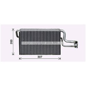 AVA COOLING MNV116 - Air conditioning evaporator fits: MAN TGA, TGS I, TGX I D0836LF41-ISM420E-30