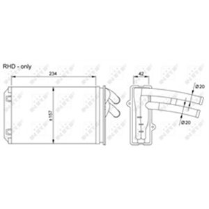 58035 Heat Exchanger, interior heating NRF - Top1autovaruosad