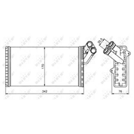 58066 Heat Exchanger, interior heating NRF