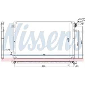 NISSENS 94717 - A/C condenser fits: JAGUAR S-TYPE II 3.0/4.0/4.2 01.99-10.07