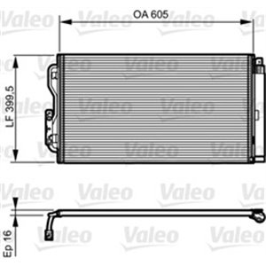 VALEO 814191 - A/C condenser (with dryer) fits: BMW 1 (F20), 1 (F21), 2 (F22, F87), 2 (F23), 3 (F30, F80), 3 (F31), 3 GRAN TURIS