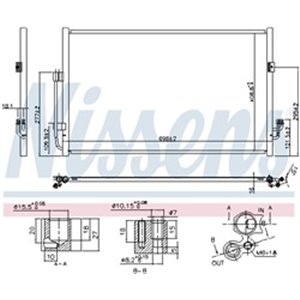 NISSENS 940556 - A/C condenser fits: NISSAN TEANA II 2.5/3.5 07.08-09.13