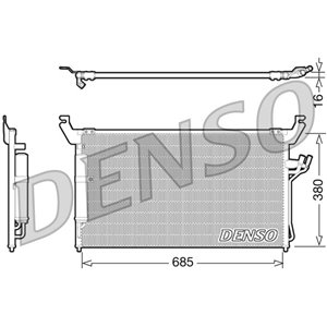 DENSO DCN46013 - A/C condenser (with dryer) fits: INFINITI FX 3.5/4.5 01.03-12.08