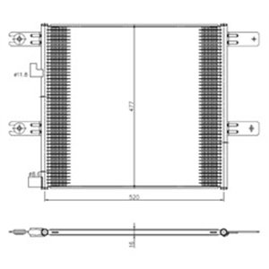 350508 Condenser, air conditioning NRF - Top1autovaruosad