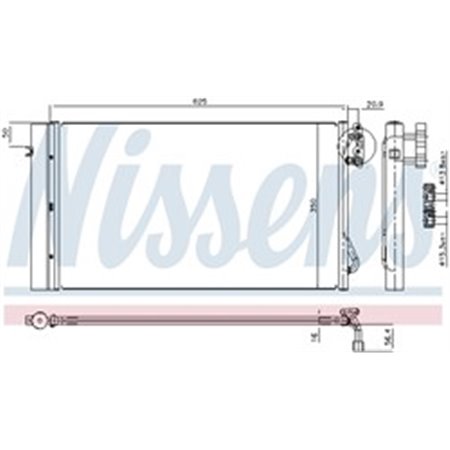 94873 Condenser, air conditioning NISSENS