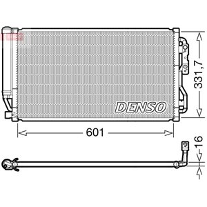 DCN05035 A/C condenser (with dryer) fits: BMW 4 (F32, F82), 4 (F33, F83) 3