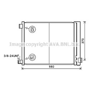 AVA COOLING DN5427D - A/C condenser (with dryer) fits: NISSAN MICRA IV 1.2 03.11-09.15