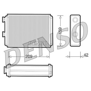 DENSO DRR09070 - Heater fits: FIAT DOBLO, IDEA, PUNTO; LANCIA MUSA, YPSILON 1.2-1.9D 09.99-