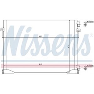 NISSENS 940109 - A/C condenser fits: NISSAN PRIMASTAR; OPEL VIVARO A; RENAULT TRAFIC II 1.9D/2.0/2.0D 02.01-