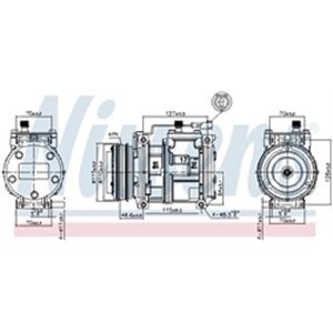 89329 Compressor, air conditioning NISSENS - Top1autovaruosad