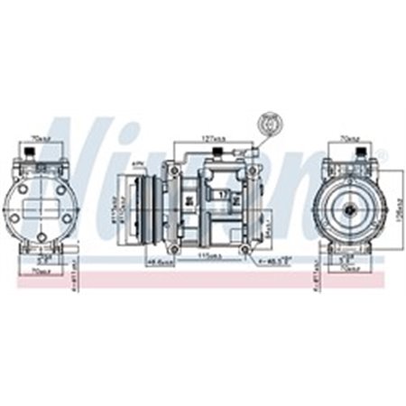 89329 Kompressor, luftkonditionering NISSENS